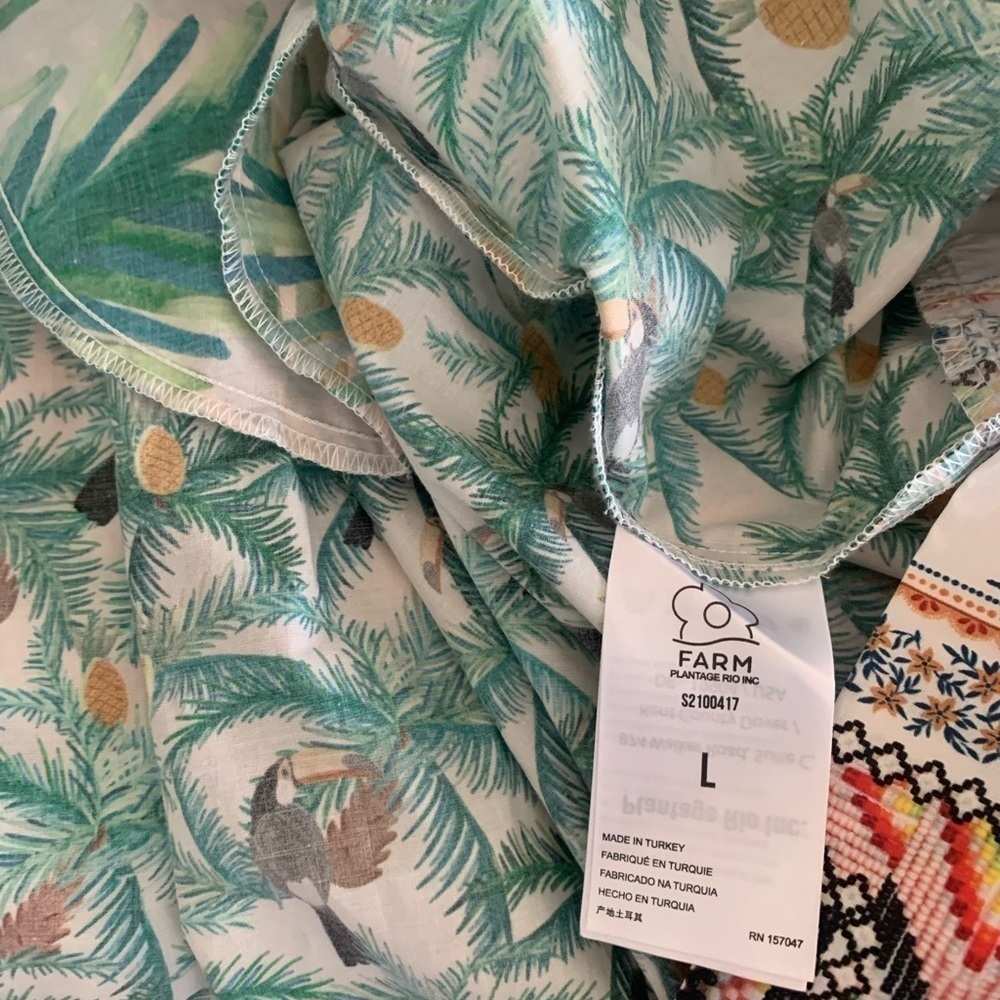FARM RIO Mixed Prints Bow Sleeveless Midi Dress - Picture 10 of 15